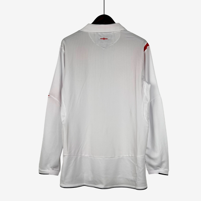 England 2006 Home Jersey Long Sleeve – Retro Version - Image 9