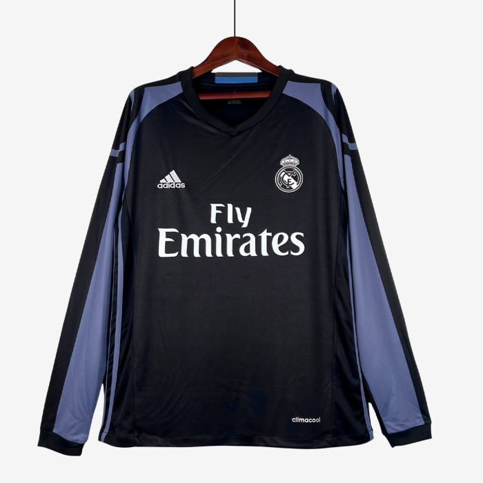 Real Madrid 2016/17 Third Jersey Long Sleeve – Retro Version - Image 1