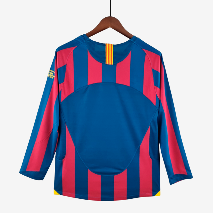 Barcelona 2005/06 Home Jersey Long Sleeve – Retro Version - Image 9