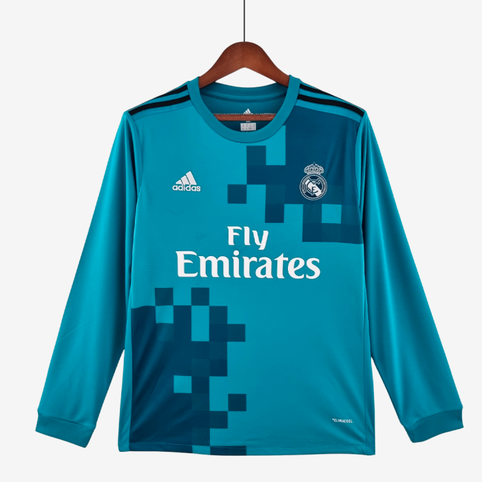 Real Madrid 2017/18 Third Jersey Long Sleeve – Retro Version - Image 1