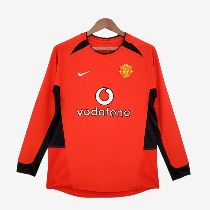 Manchester United 2002/04 Home Jersey Long Sleeve – Retro Version - Image 1