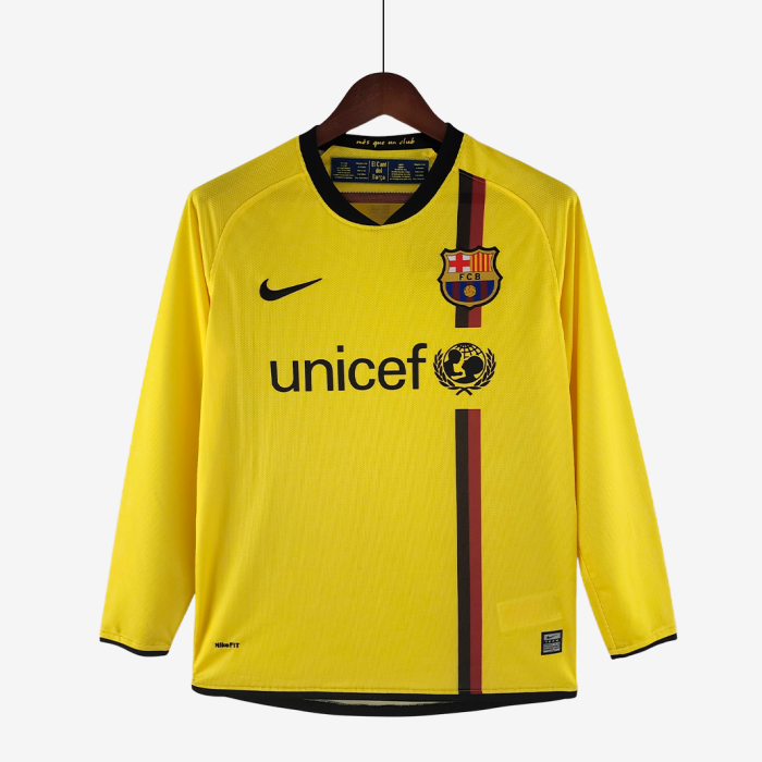 Barcelona 2008/09 Away Jersey Long Sleeve – Retro Version - Image 1