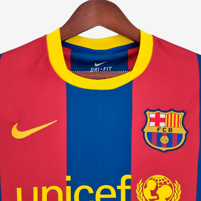 Barcelona 2010/11 Home Jersey Long Sleeve – Retro Version - Image 10