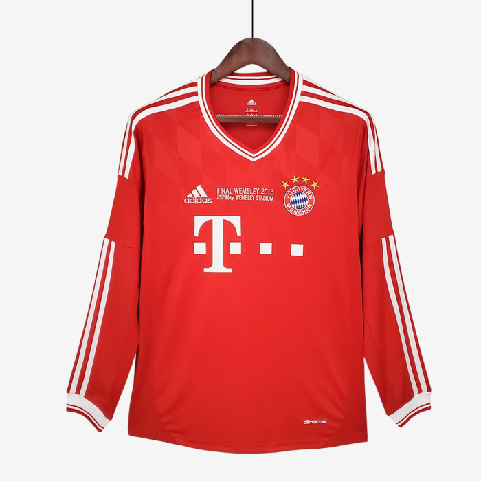 Bayern Munich 2013/14 Home Jersey Long Sleeve – Retro Version - Image 1