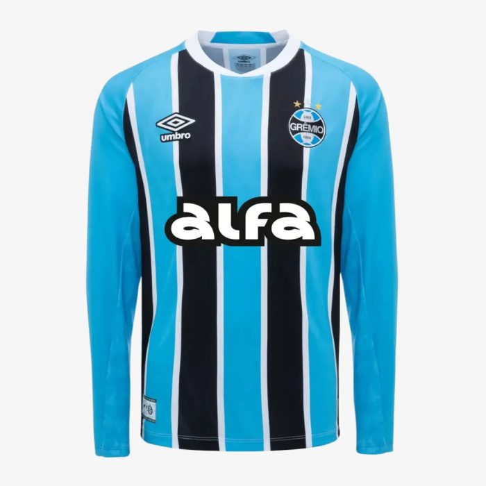 Grêmio 2025/26 Home Jersey Long Sleeve – Fan Version - Image 1