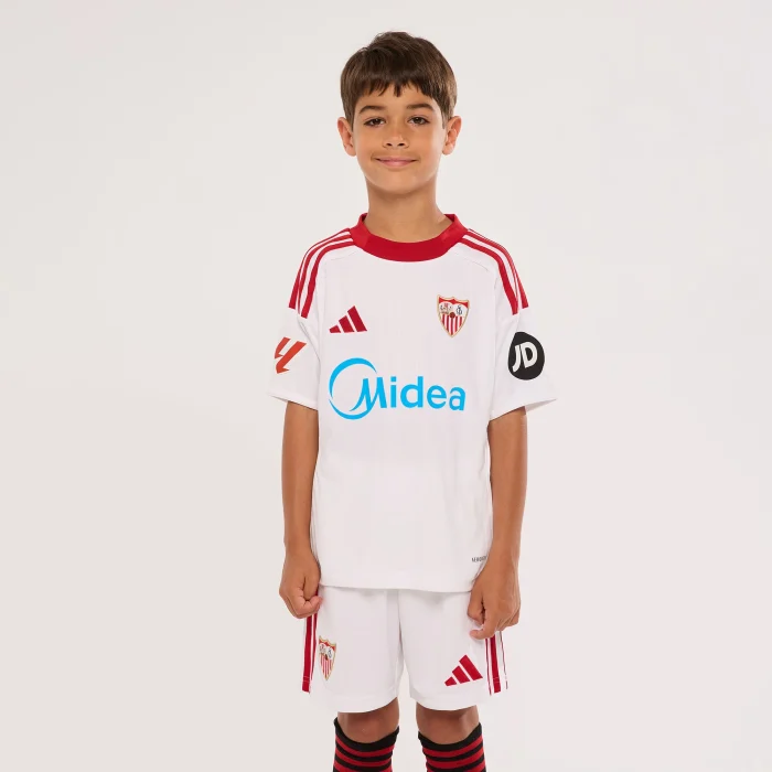 Sevilla 2025/26 Home – Kit Kids - Image 1