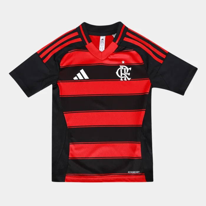 Flamengo 2025/26 Home - Kit Kids - Image 1
