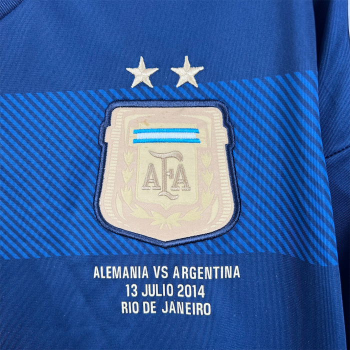Argentina 2014 Away Jersey Long Sleeve – Retro Version - Image 8