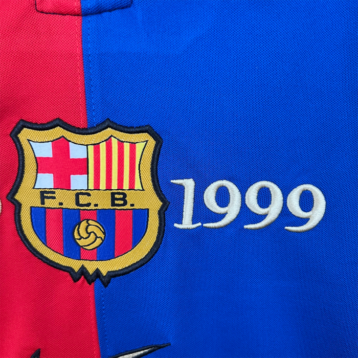 Barcelona 1999/00 Home Jersey Centenary Long Sleeve – Retro Version - Image 8