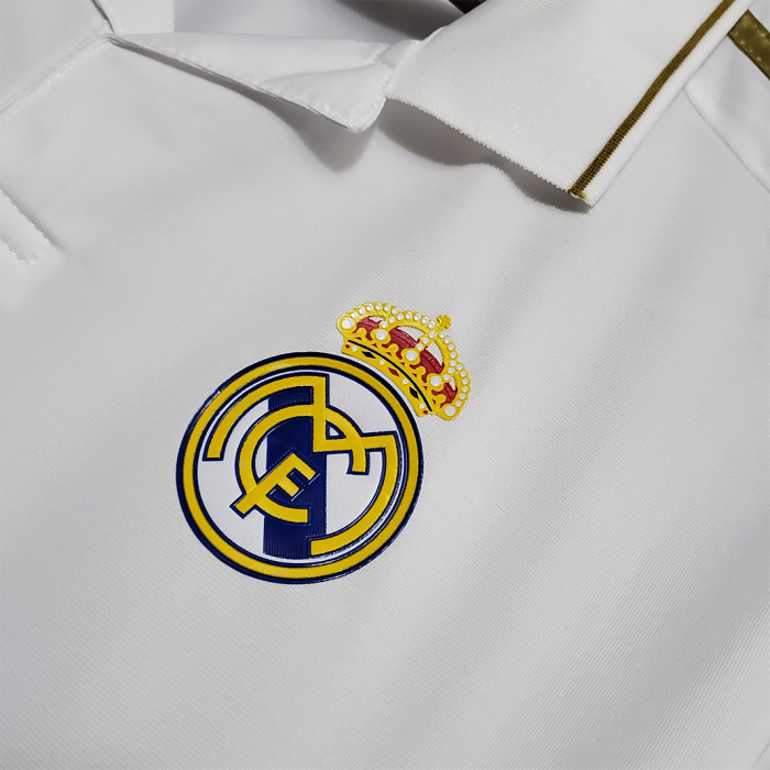 Real Madrid 2011/12 Home Jersey Long Sleeve - Retro Version - Image 2