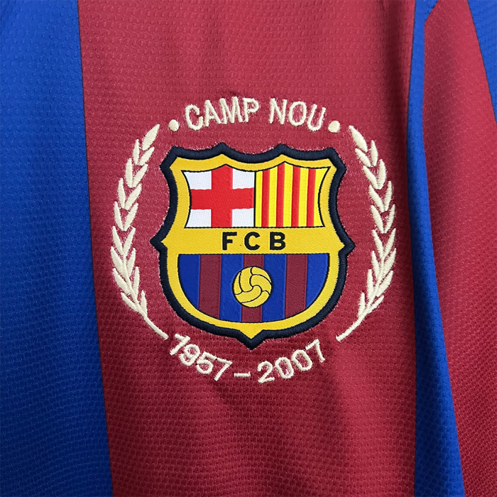 Barcelona 2007/08 Home Jersey – Retro Version - Image 10