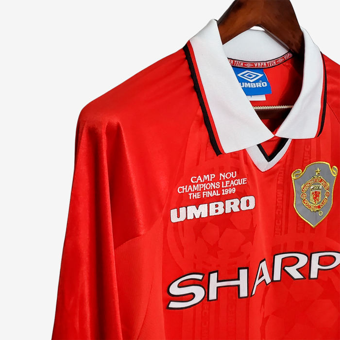 Manchester United 1999/00 Home Jersey Long Sleeve - Retro Version - Image 2