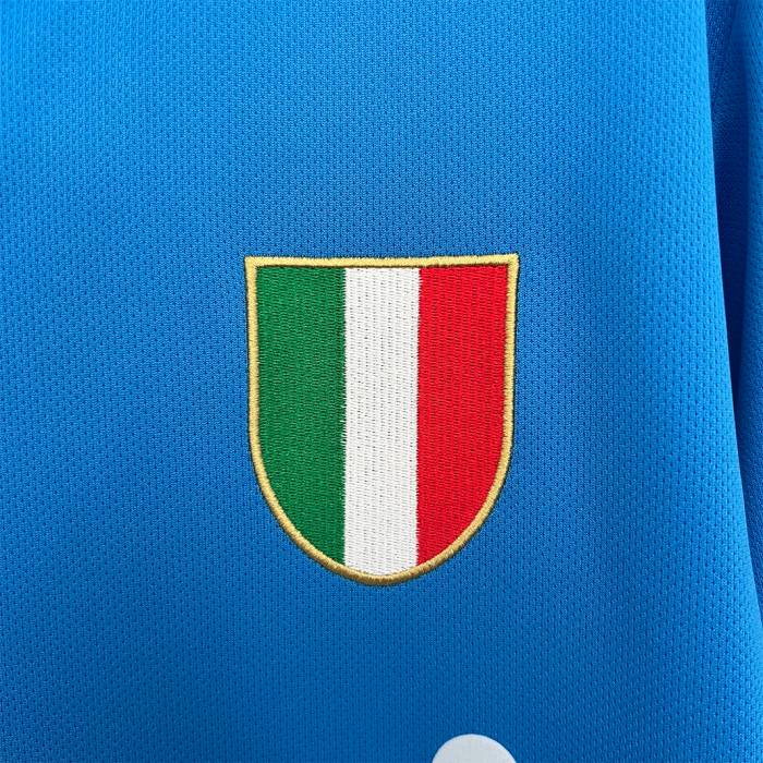 Napoli 1987/88 Home Jersey Long Sleeve - Retro Version - Image 2