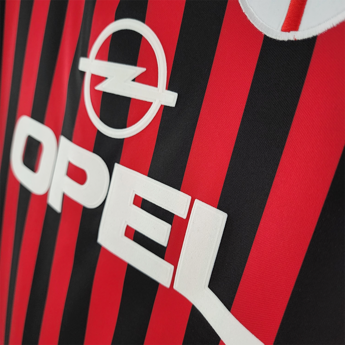 AC Milan 1999/00 Home Jersey Long Sleeve – Retro Version - Image 10