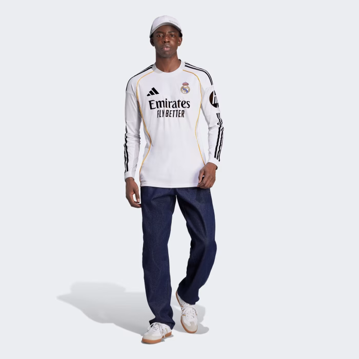 Real Madrid 2025/26 Home Jersey Long Sleeve – Fan Version - Image 6
