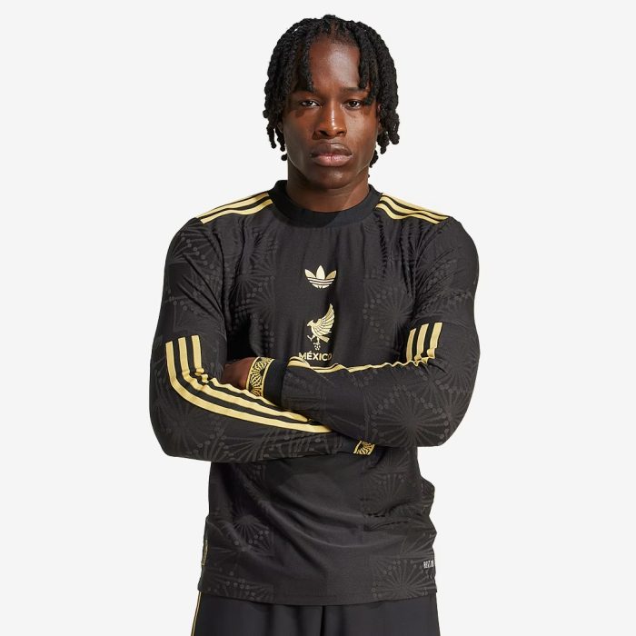 Mexico 2025/26 Gold Jersey Long Sleeve – Fan Version - Image 1