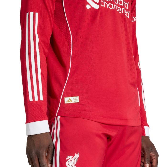 Liverpool 2025/26 Home Jersey Long Sleeve – Fan Version - Image 2