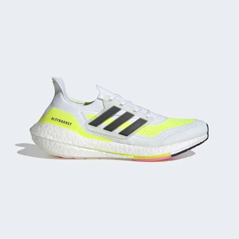 CloudWhiteVolt_1 Adidas Ultraboost 21 Cloud White Volt - Image 1