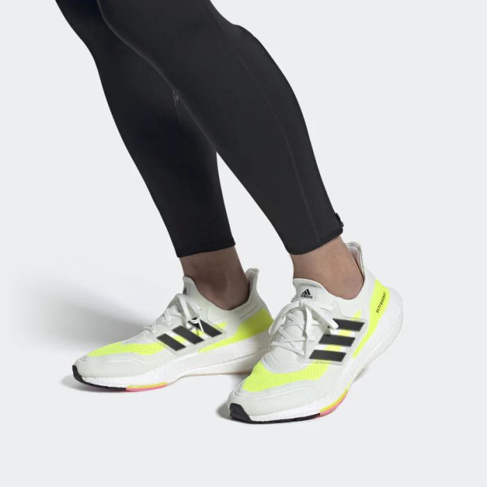 Adidas Ultraboost 21 Cloud White Volt - Image 9