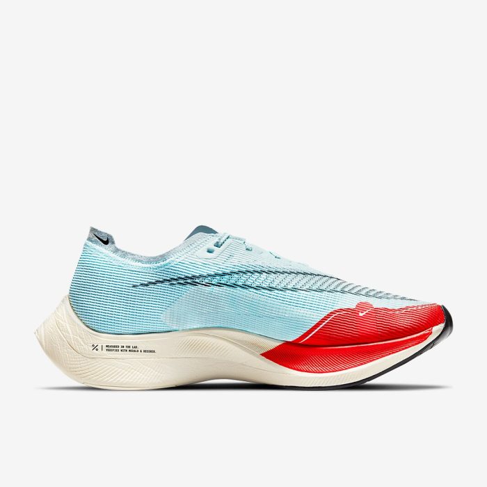 Nike Air Zoom Vaporfly Next% 2 Glacier Blue Red-Pale Ivory - Image 3