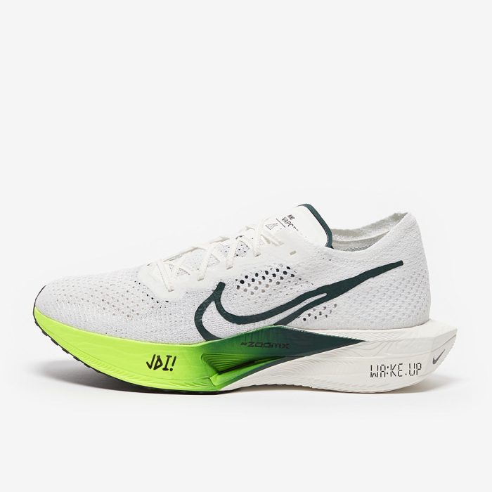 Nike Air Zoom Vaporfly Next% Flyknit 3 Wake Up White Pro Green - Image 6