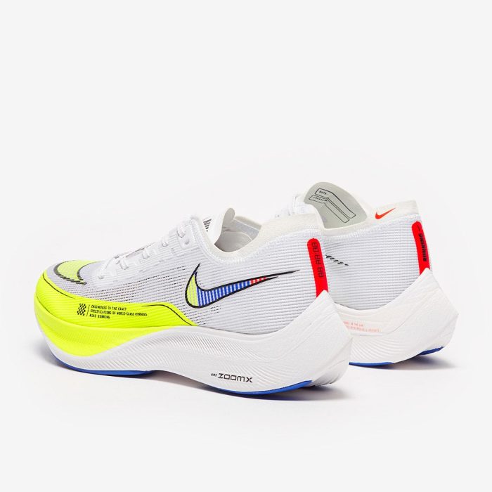 Nike Air Zoom Vaporfly Next% 2 White Volt Racer Blue - Image 3