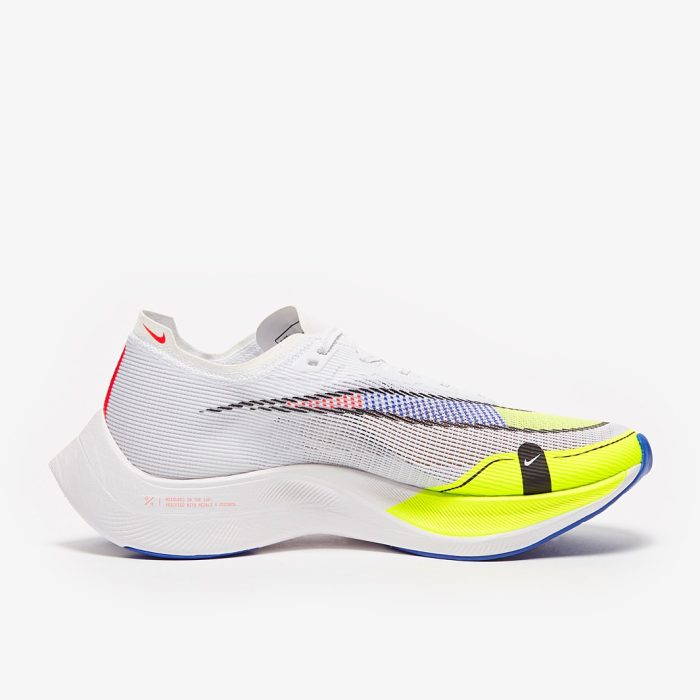 Nike Air Zoom Vaporfly Next% 2 White Volt Racer Blue - Image 5