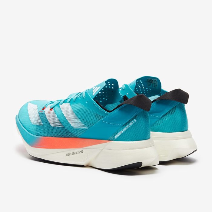 Adidas adizero Adios Pro 3 Lucid Cyan/Ftwr White/Bright Red - Image 5