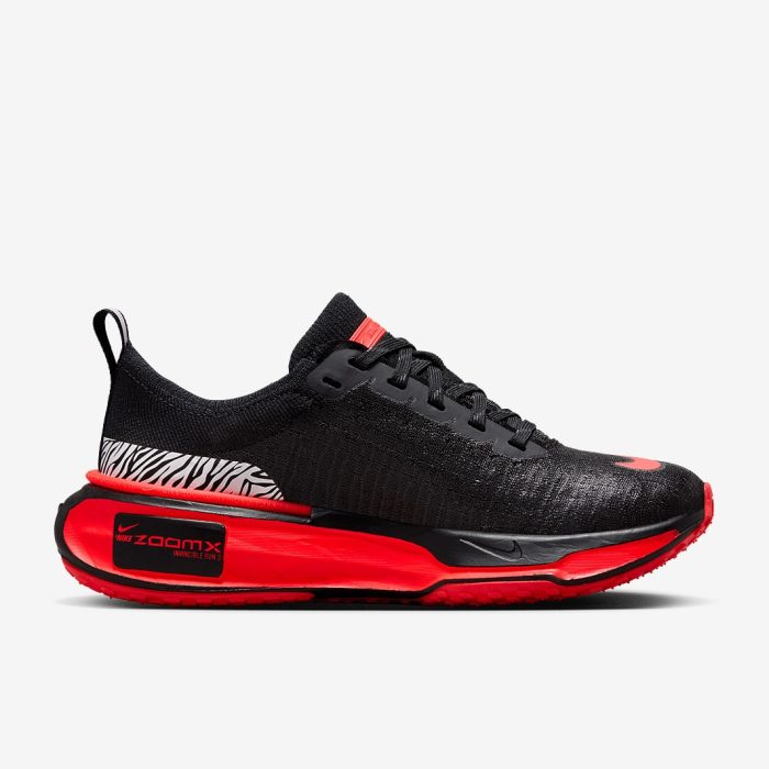 Nike Invincible Run 3 Black/Bright Crimson-Velvet Brown-White - Image 3