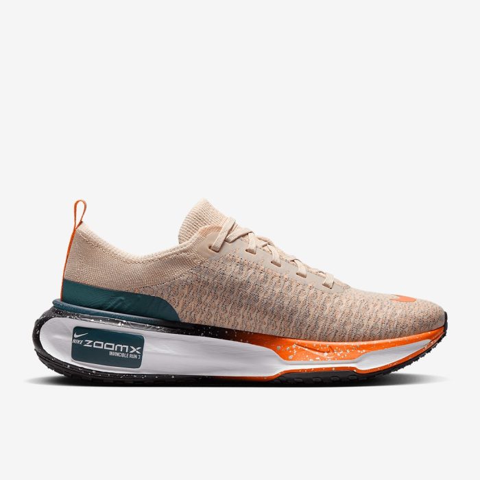 Nike Invincible Run 3 Oatmeal/Black-Safety Orange-Total Orange - Image 4