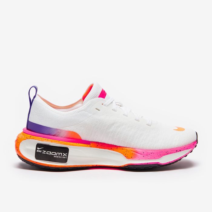Nike Invincible Run 3 White/Black-Bright Mango-Hyper Pink - Image 4