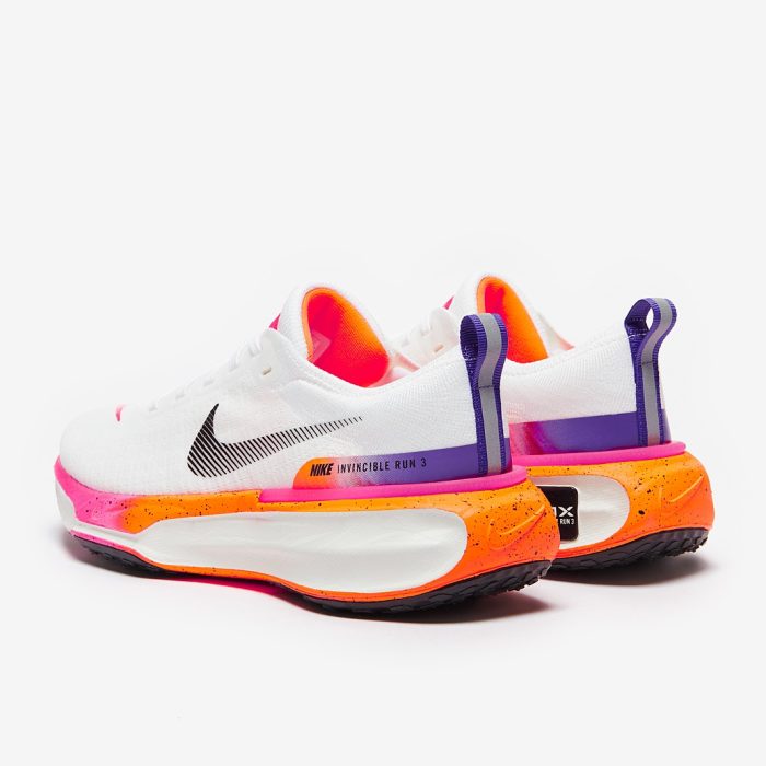 Nike Invincible Run 3 White/Black-Bright Mango-Hyper Pink - Image 2