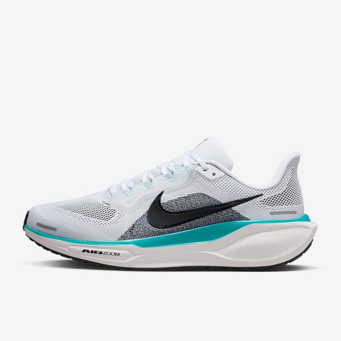 Nike Air Zoom Pegasus 41 White/Black-Dusty Cactus-Glacier Blue - Image 2