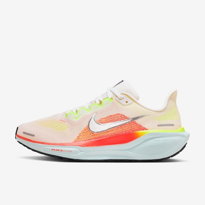 Nike Air Zoom Pegasus 41 Summit White/Chrome-Bright Crimson - Image 2