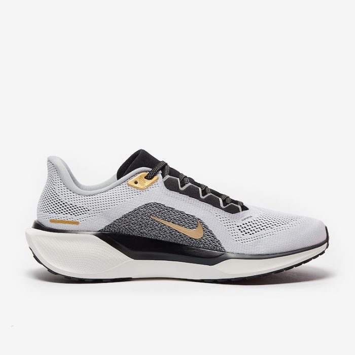 Nike Air Zoom Pegasus 41 White/Black-Metallic Gold-Lt Smoke Grey - Image 3