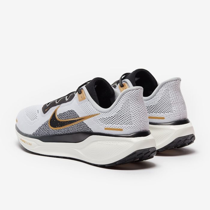 Nike Air Zoom Pegasus 41 White/Black-Metallic Gold-Lt Smoke Grey - Image 5