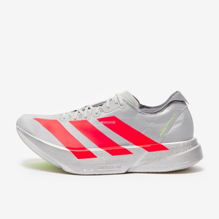 Adidas adizero Adios Pro 4 Silver Metallic/Lucid Red/Grey One - Image 3
