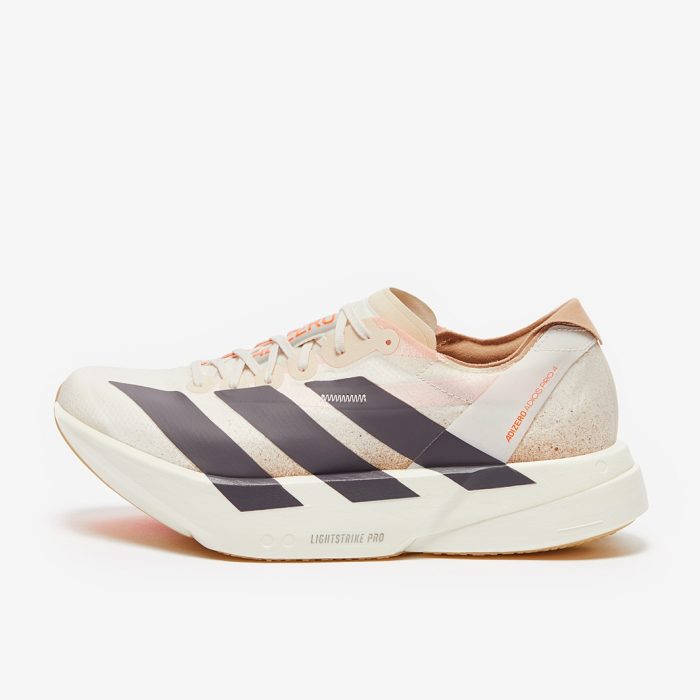 Adidas adizero Adios Pro 4 Chalk White/Grey Strata/Impact Orange - Image 3