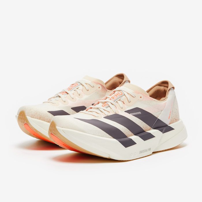 Adidas adizero Adios Pro 4 Chalk White/Grey Strata/Impact Orange - Image 2