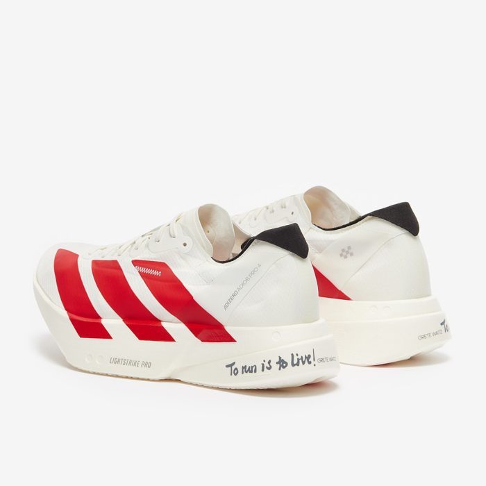Adidas adizero Adios Pro 4 Off White/Better Scarlet/Core Black - Image 2
