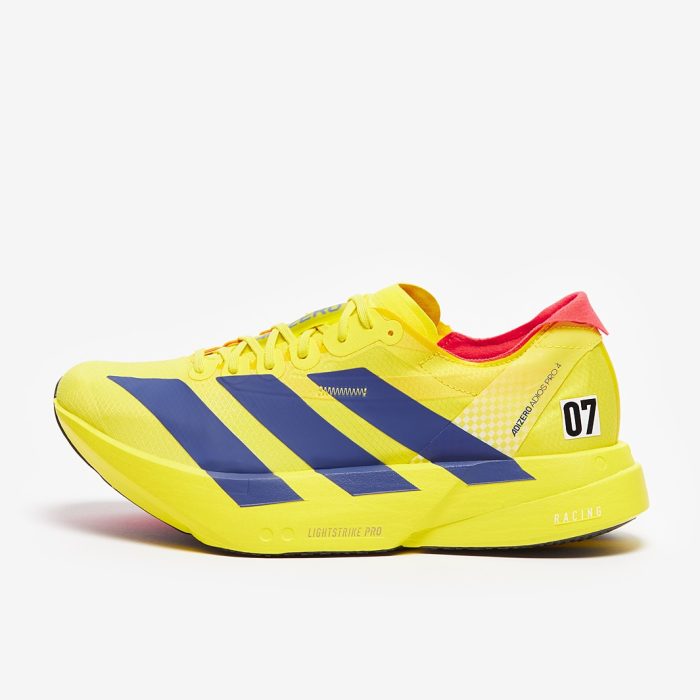 Adidas adizero Adios Pro 4 Pure Sulfur/Lucid Blue/Lucid Red - Image 2
