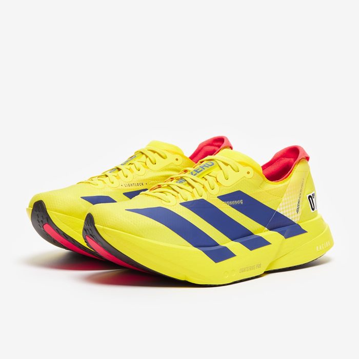 Adidas adizero Adios Pro 4 Pure Sulfur/Lucid Blue/Lucid Red - Image 5