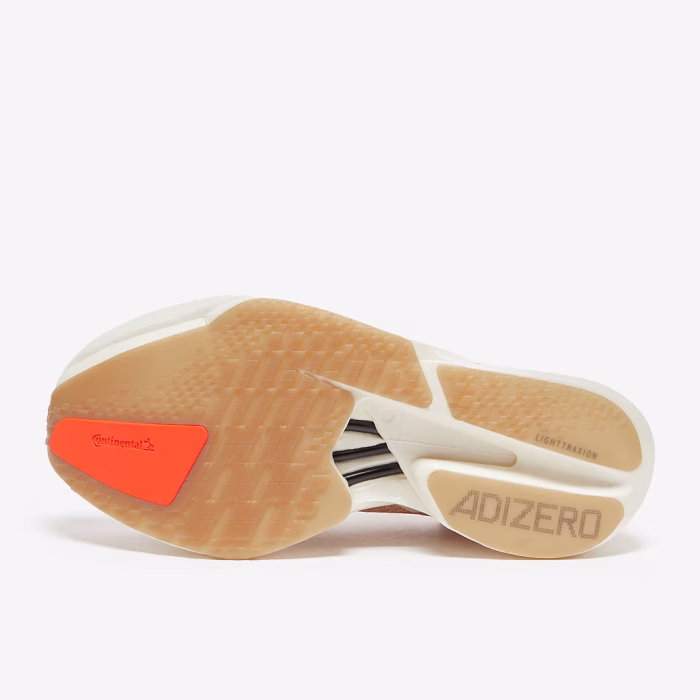 Adidas adizero Adios Pro 4 Chalk White/Warm Sandstone/Semi Impact Orange - Image 3
