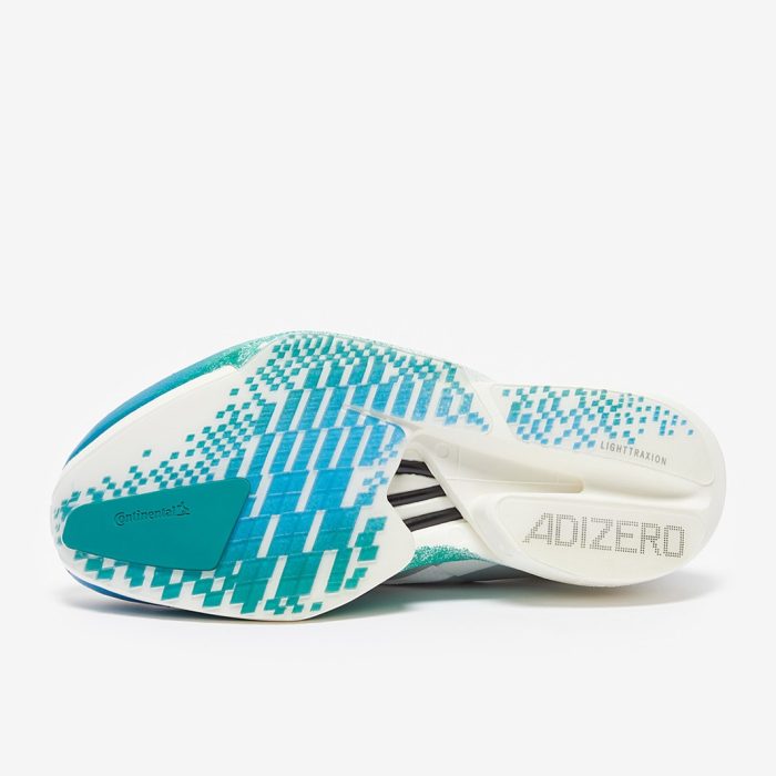 Adidas adizero Adios Pro 4 Crystal White/Matte Silver/Glory Green - Image 2