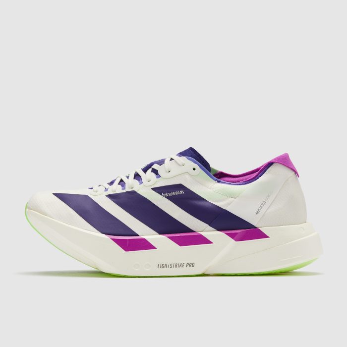 Adidas adizero Adios Pro 4 Core White/Collegiate Purple/Lime Burst - Image 4