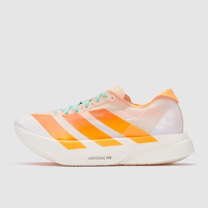 Adidas adizero Adios Pro 4 Crystal Sand/Flash Orange/Flash Aqua - Image 4
