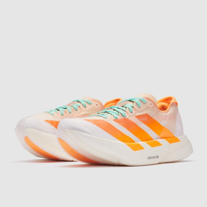 Adidas adizero Adios Pro 4 Crystal Sand/Flash Orange/Flash Aqua - Image 5