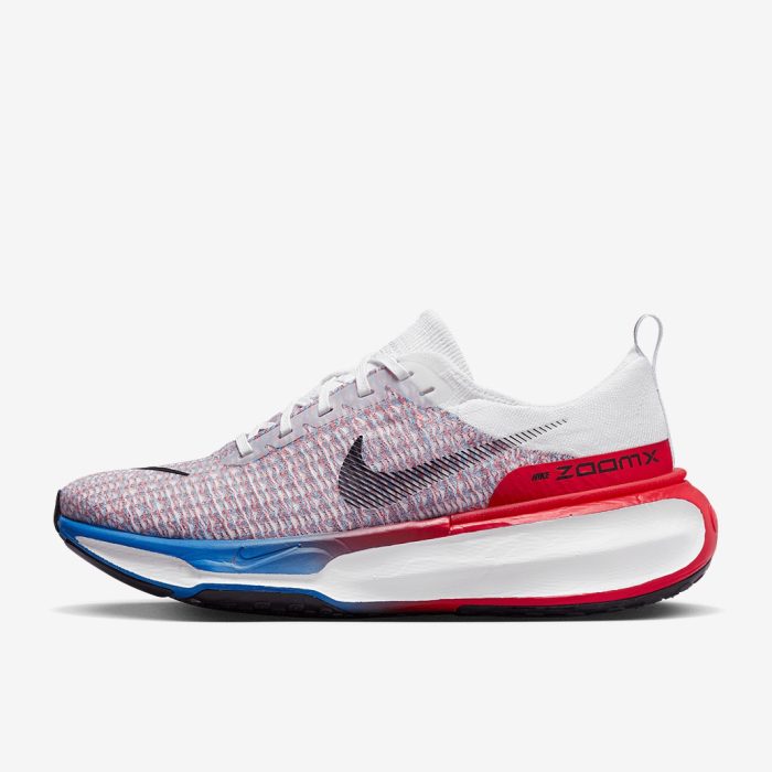 Nike Invincible Run 3 White/Black-University Rred-Photo Blue - Image 2