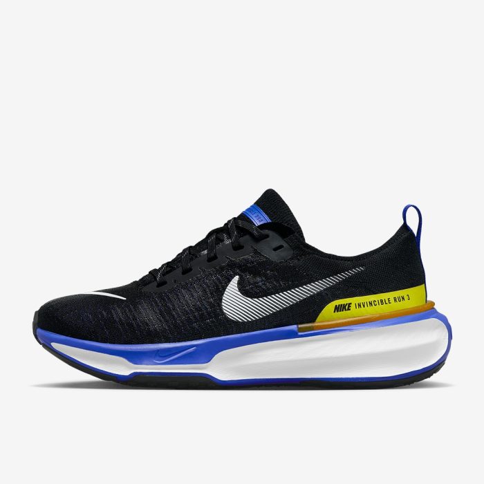 Nike Invincible Run 3 Black/White-Racer Blue-High Voltage - Image 5