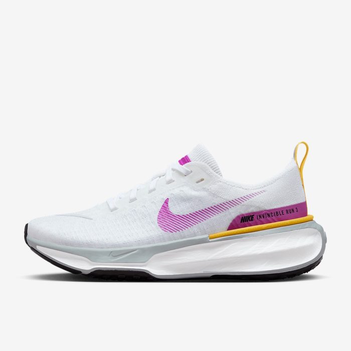 Nike Invincible Run 3 White/Vivid Purple-Vivid Sulfur - Image 4